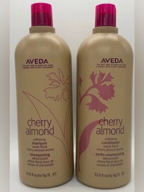 AVEDA Cherry Almond Shampoo & Conditioner liters